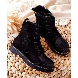 Vinceza Dziecięce Botki Czarne Gander 2