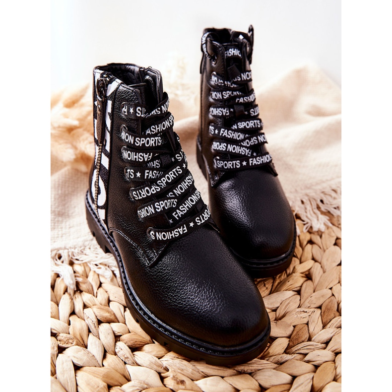 Vinceza Dziecięce Botki Workery Czarne Pomeroy 1