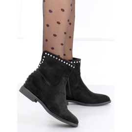 Botki na ukrytym koturnie Melisa Black czarne 1