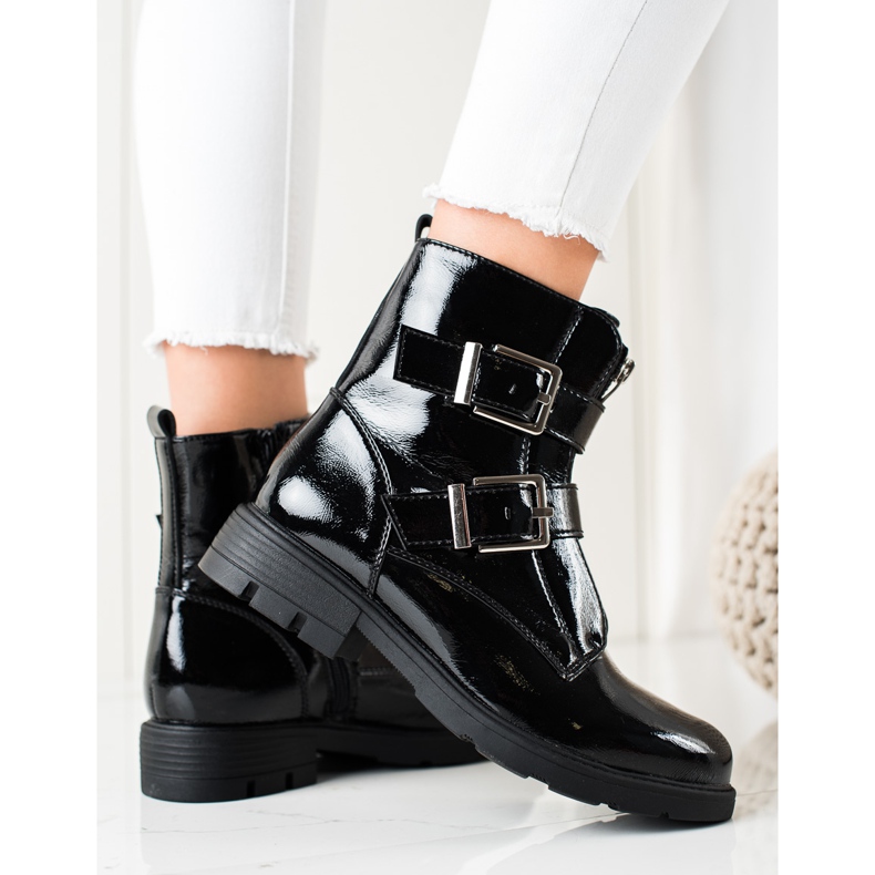 Sixth Sense Casualowe Workery Na Suwak czarne 1