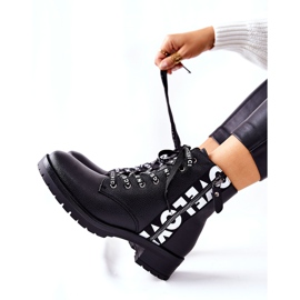 POTOCKI Skórzane Botki Workery Na Suwak Czarne Henri 1