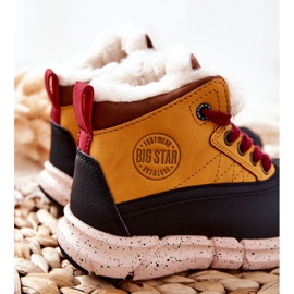 Dziecięce Ocieplane Botki Big Star II374072 Camel brązowe czarne pomarańczowe 2