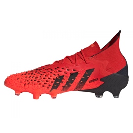 Buty piłkarskie adidas Predator Freak.1 Fg M FY6256 czerwone czerwone 1