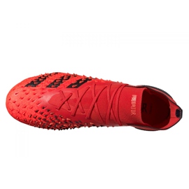 Buty piłkarskie adidas Predator Freak.1 Fg M FY6256 czerwone czerwone 4