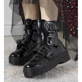 Czarne botki na platformie Austin 2