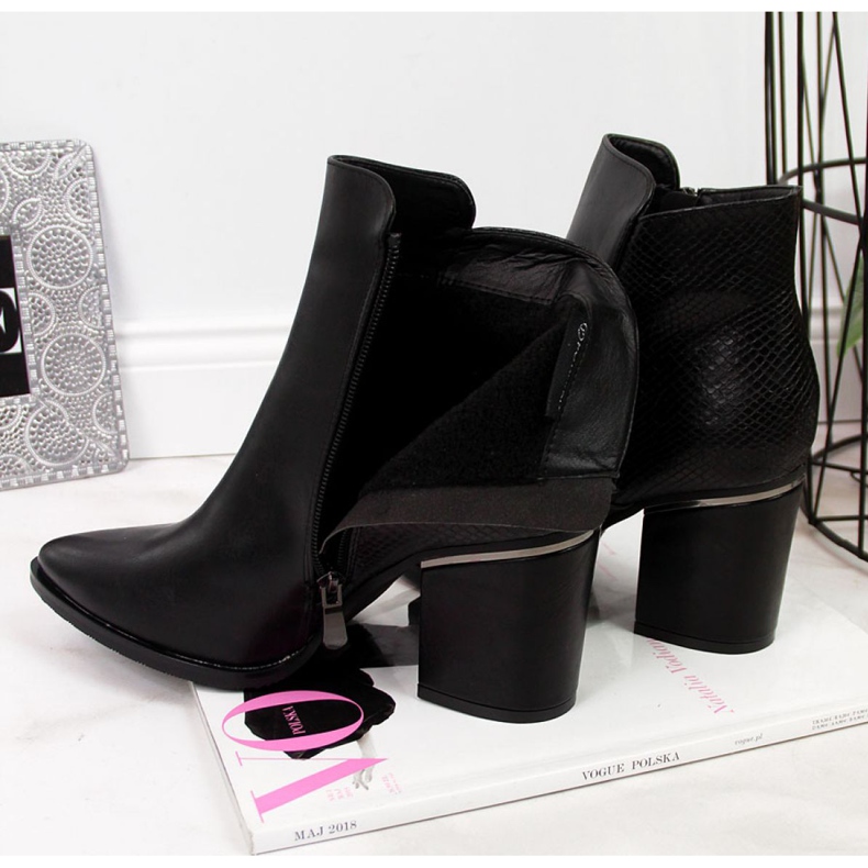 Botki ocieplane Potocki W WOL31A czarne 1