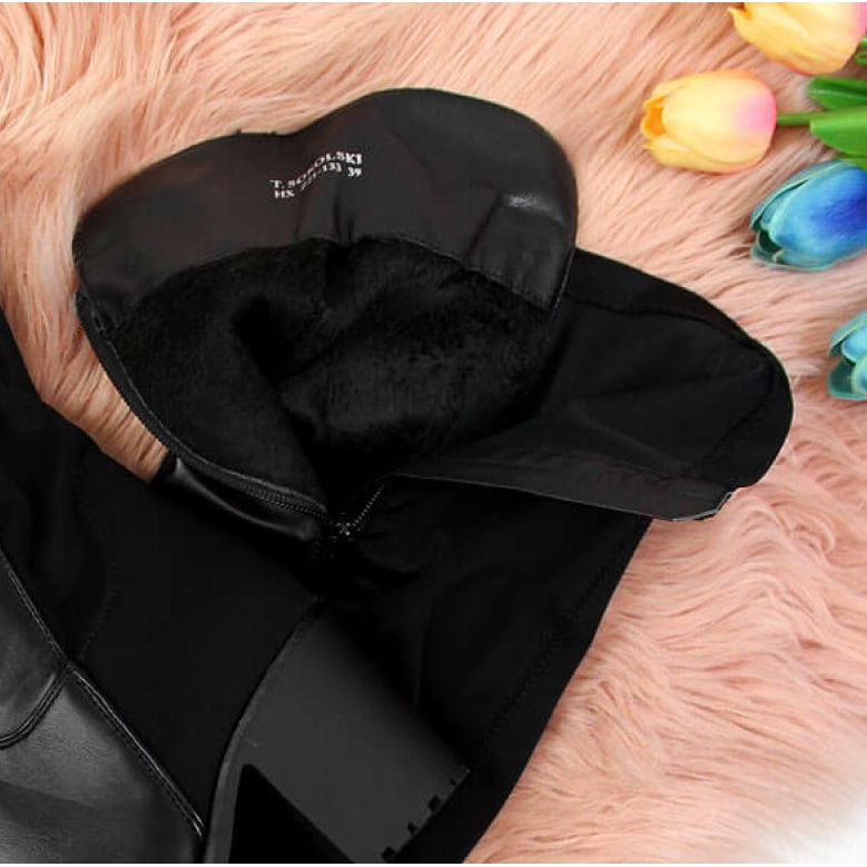 Kozaki ocieplane ze streczem T.Sokolski W SCA146 czarne 1