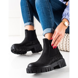 Sztyblety z eko skóry Sergio Leone czarne 1