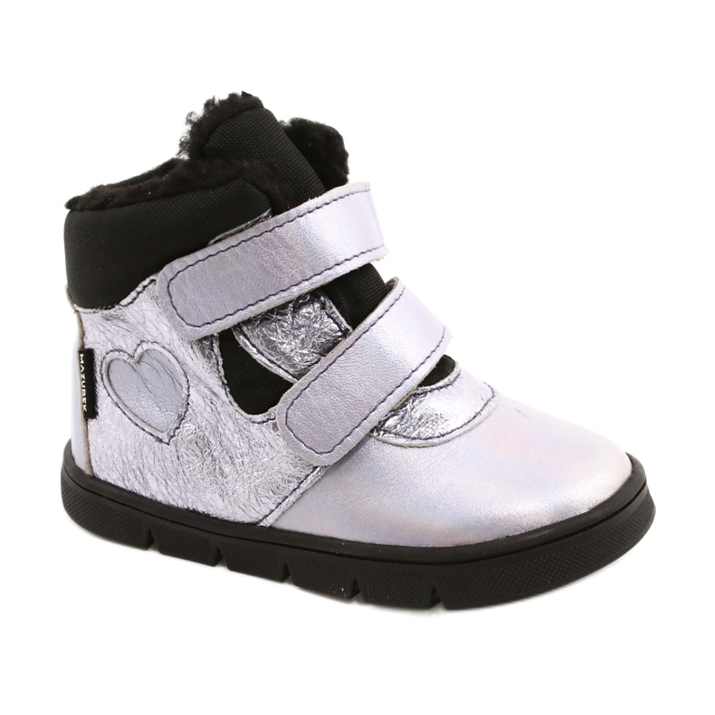 Dziewczęce kozaczki z membraną TE-POR Mazurek 1360 fioletowy fioletowe 2