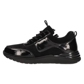 Skórzane sneakersy Filippo DP3149/21 BK czarne 1