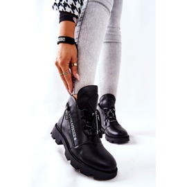 Botki Ocieplane Futerkiem Sergio Leone Czarne TR740 1