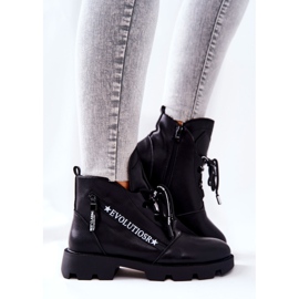 Botki Ocieplane Futerkiem Sergio Leone Czarne TR740 2