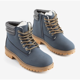 Granatowe traperki dziecięce Faye 1