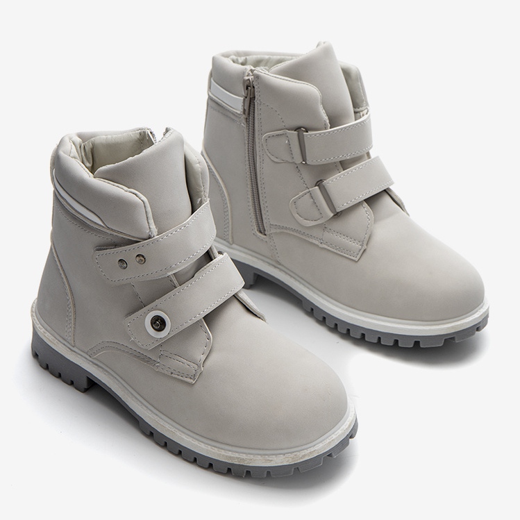 Szare traperki dziecięce Marcil 1