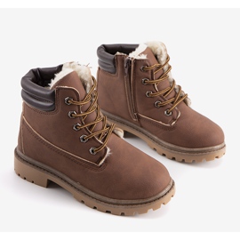 Brązowe traperki dziecięce Marseau 1