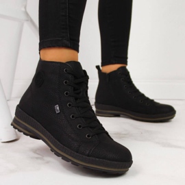 Trapery ocieplane komfortowe Rieker W Z2400 czarne 1