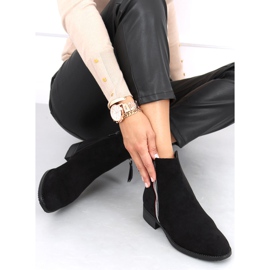 Botki zamszowe Isabel Black czarne 1