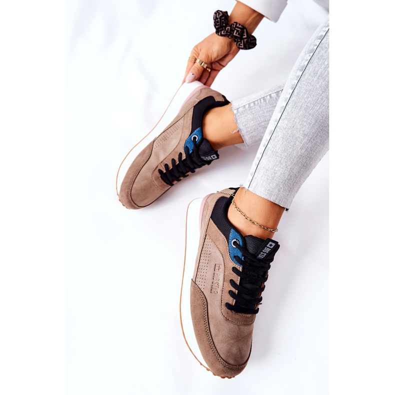 Buty Sportowe Memory Foam Big Star II274407 Brązowo-Czarne brązowe 1