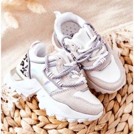 FR1 Dziecięce Sportowe Buty Sneakersy Białe Rommie wielokolorowe 6