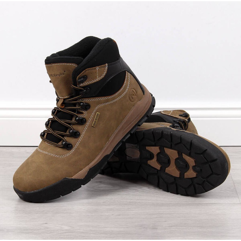 Trapery ocieplane McKeylor M JAN57B khaki brązowe 1