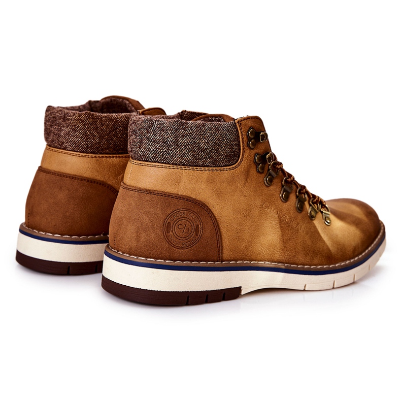 Męskie Buty Trekkingowe Cross Jeans EE1R4078C Camel brązowe 1