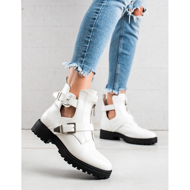 Bestelle Białe Workery Fashion 1