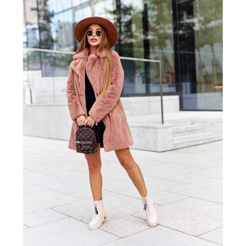 PS1 Botki Damskie Na Platformie Beżowe Charlee beżowy 1