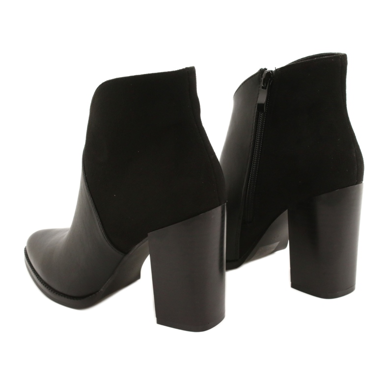 Botki na słupku Czarne Filippo DBT1575/21 BK 3