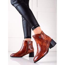 Filippo Stylowe Botki Z Ociepleniem brązowe 1