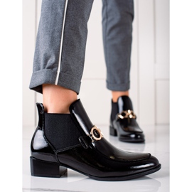 W. Potocki Botki Potocki czarne złoty 1