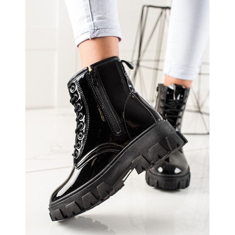 Sergio Todzi Czarne Traperki Na Platformie 1