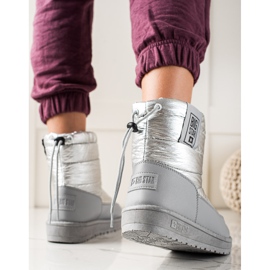 Śniegowce Damskie Big Star II274118 srebrny szare 1