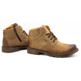 ABIS Ocieplane buty męskie 197 brązowe 3