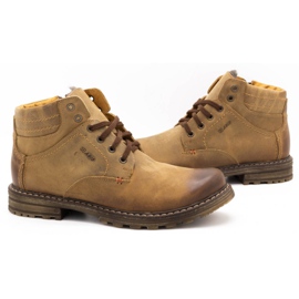 ABIS Ocieplane buty męskie 197 brązowe 4