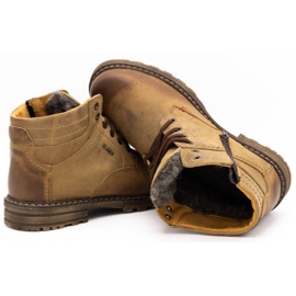 ABIS Ocieplane buty męskie 197 brązowe 5