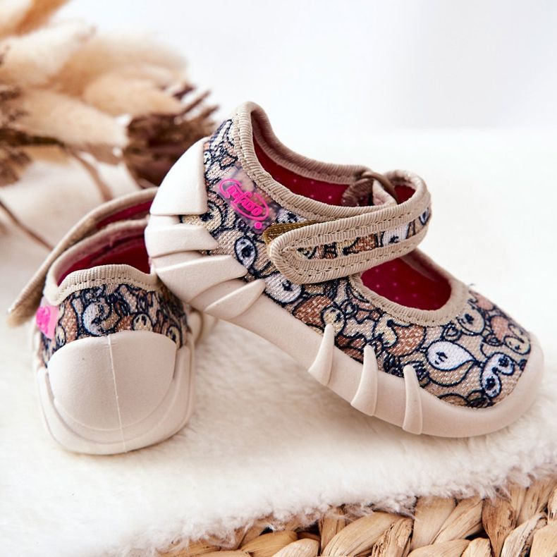 BEFADO S.A. Papcie Baleriny Inblu Sarenki 109P240 Beżowe brązowe 2