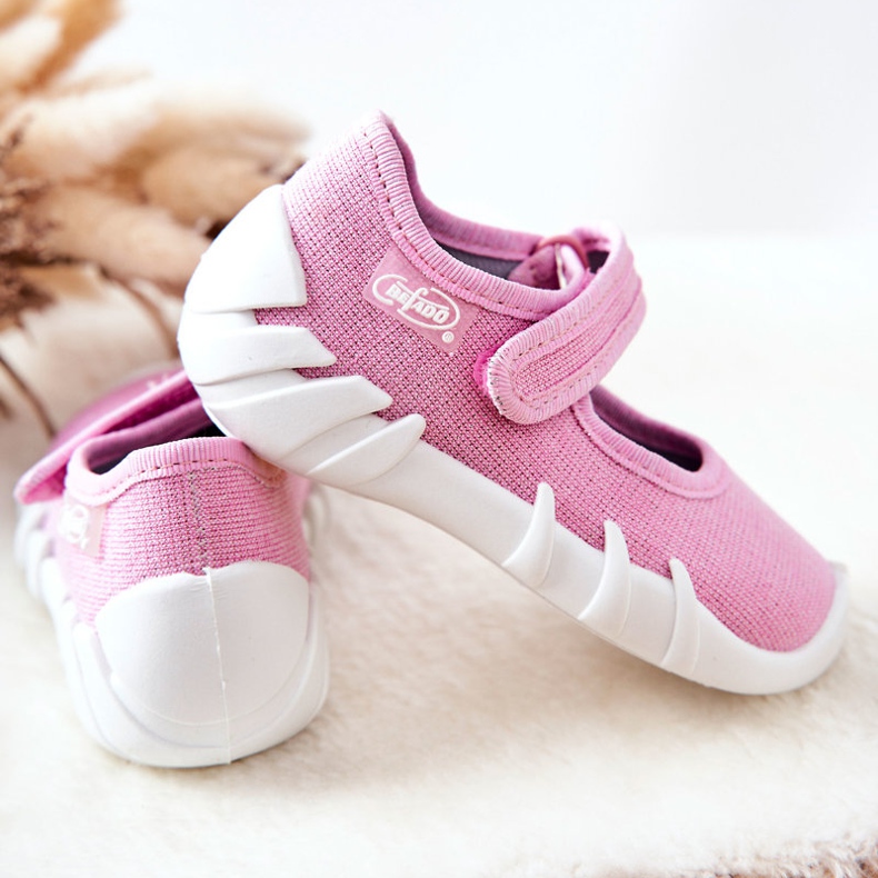 BEFADO S.A. Papcie Baleriny Inblu Błyszczące 109P223 Różowe 1