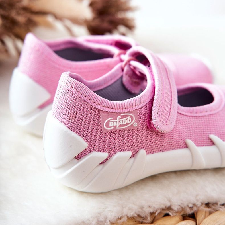 BEFADO S.A. Papcie Baleriny Inblu Błyszczące 109P223 Różowe 2