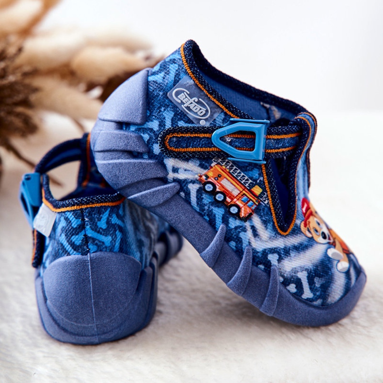 BEFADO S.A. Buty Papcie Inblu Piesek I Straż 110P354 Niebieskie 2