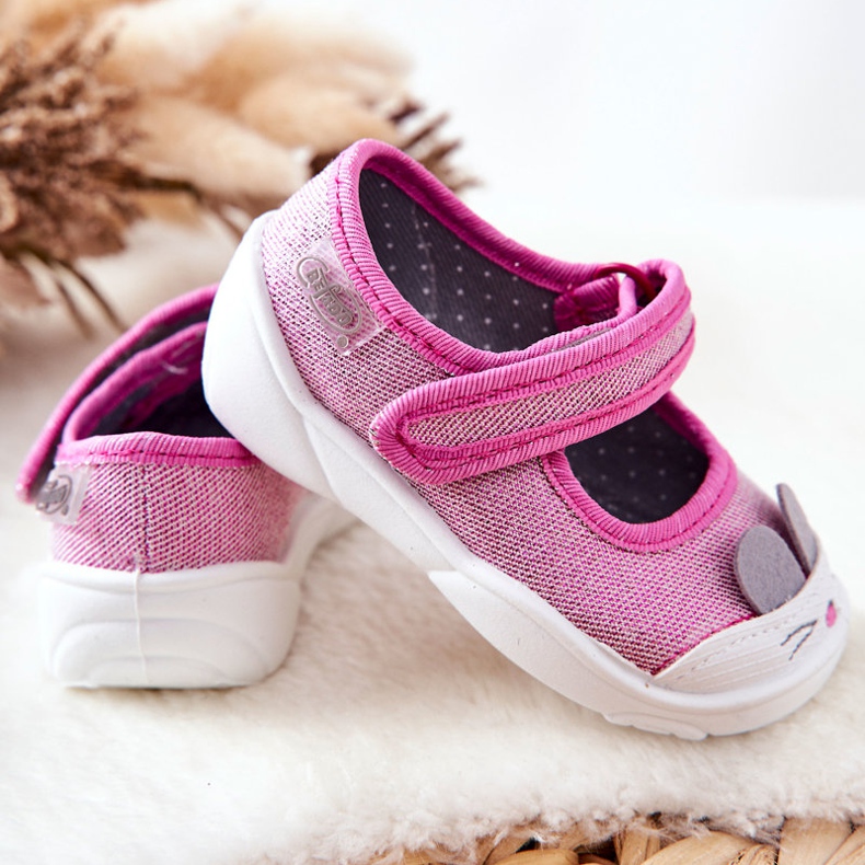 BEFADO S.A. Papcie Baleriny Inblu Królik 209P034 Różowe 2