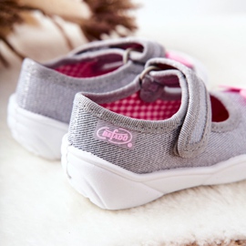 BEFADO S.A. Papcie Baleriny Inblu Królik 209P033 Szare 1