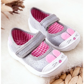 BEFADO S.A. Papcie Baleriny Inblu Królik 209P033 Szare 2