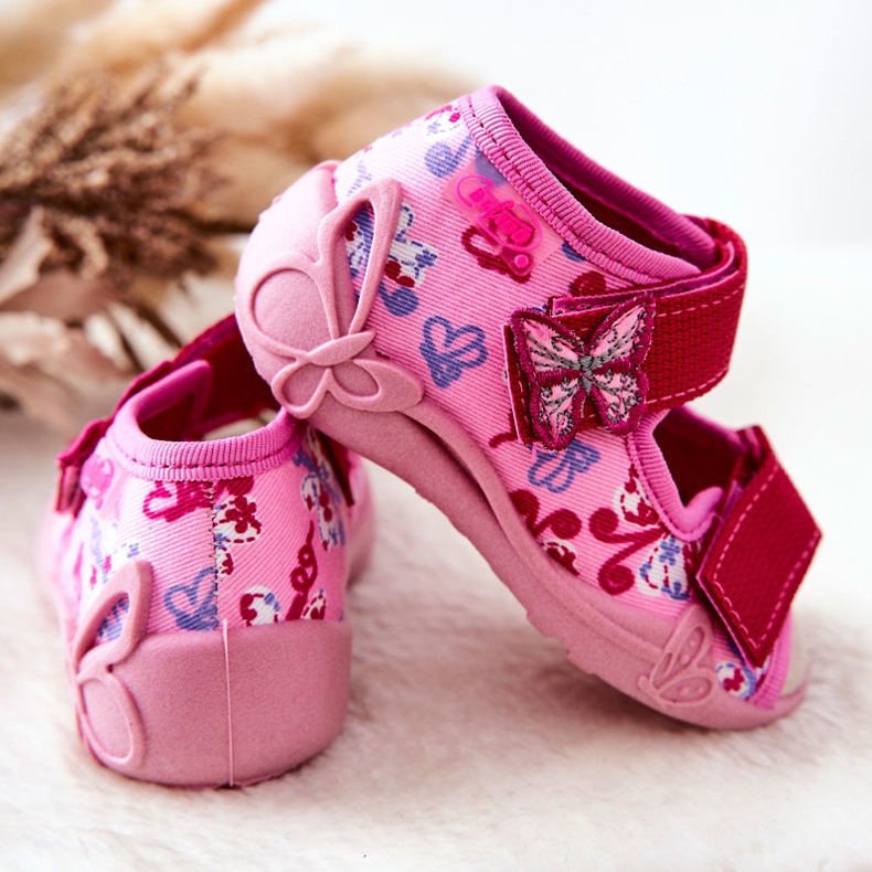 BEFADO S.A. Sandałki Inblu Na Rzep 342P021 Różowe 1