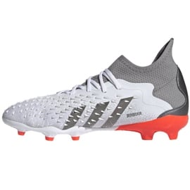 Buty piłkarskie adidas Predator Freak.1 Fg Jr FY6260 wielokolorowe białe 1