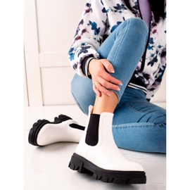 Seastar Modne Sztyblety Na Platformie białe 1