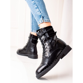 Super Mode Czarne Klasyczne Traperki 1