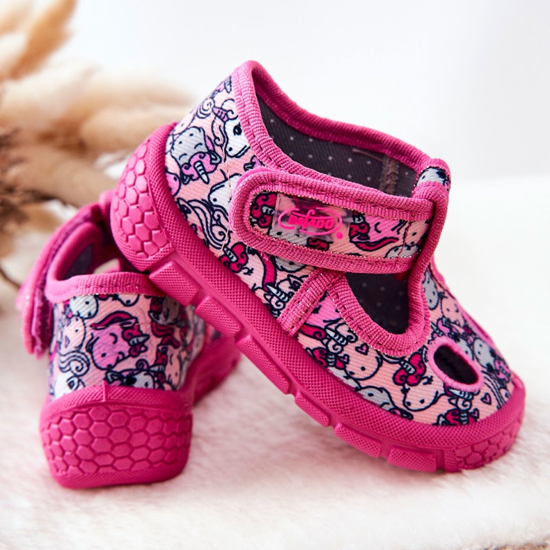 BEFADO S.A. Buty Papcie Befado Jednorożce 533P018 Różowe 1