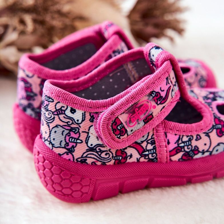 BEFADO S.A. Buty Papcie Befado Jednorożce 533P018 Różowe 2