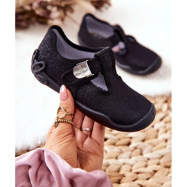 BEFADO S.A. Papcie Baleriny Befado Błyszczące 115X006 Czarne 1