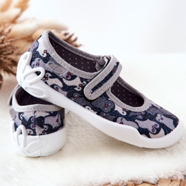 BEFADO S.A. Papcie Baleriny Befado Pingwinki 114X463 Czarne 1